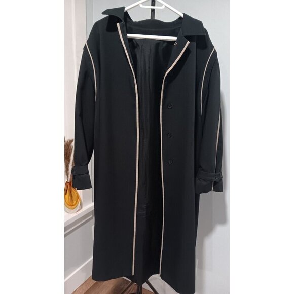 Vintage Yves Venet Trench Coat 47" Long Excellent Condition - Picture 1 of 10